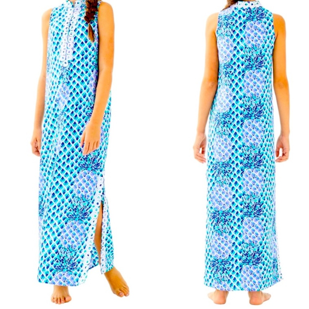Lilly Pulitzer Jane Pineapple long Dress